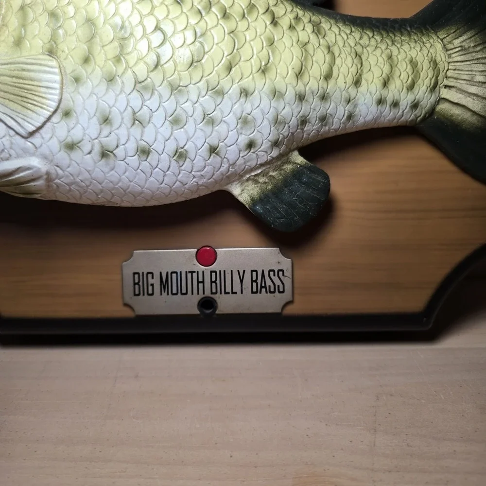 Vtg Gemmy 1999 Big Mouth Billy Bass Singing Talking Fish Decoration READ Parts